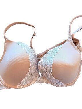 Cacique Smooth Boost Plunge Bra 44B Underwire Push Up Convertible Strap